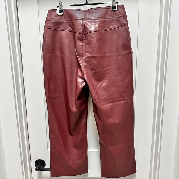 LUCY PARIS Vegan Faux Leather High Rise Tapered Pant - Picture 4 of 10